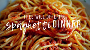 spaghetti dinner at Heart of Longmont