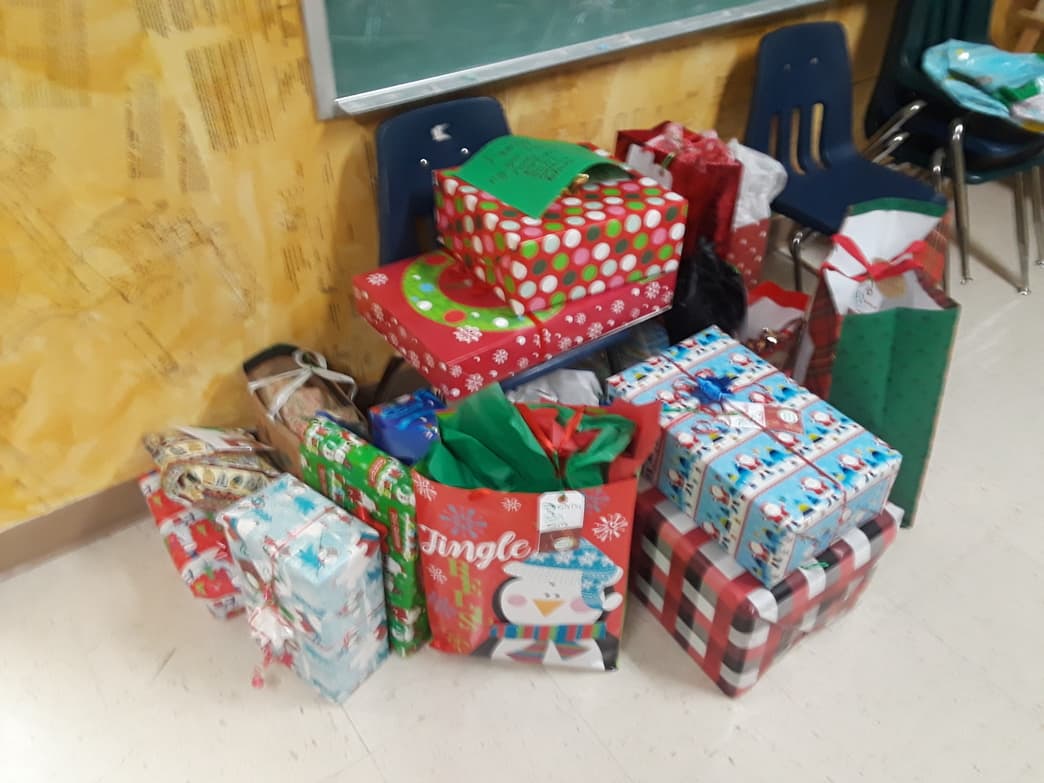 presents donated for families