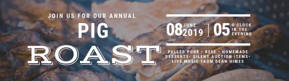 pig roast and silent auction at rinn umc