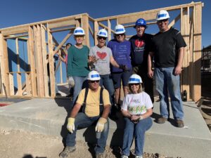 volunteers at the Habitat for Humanity Apostles Build in October 2022