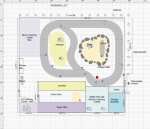 image of the design and layout of the new HOL outdoor learning center